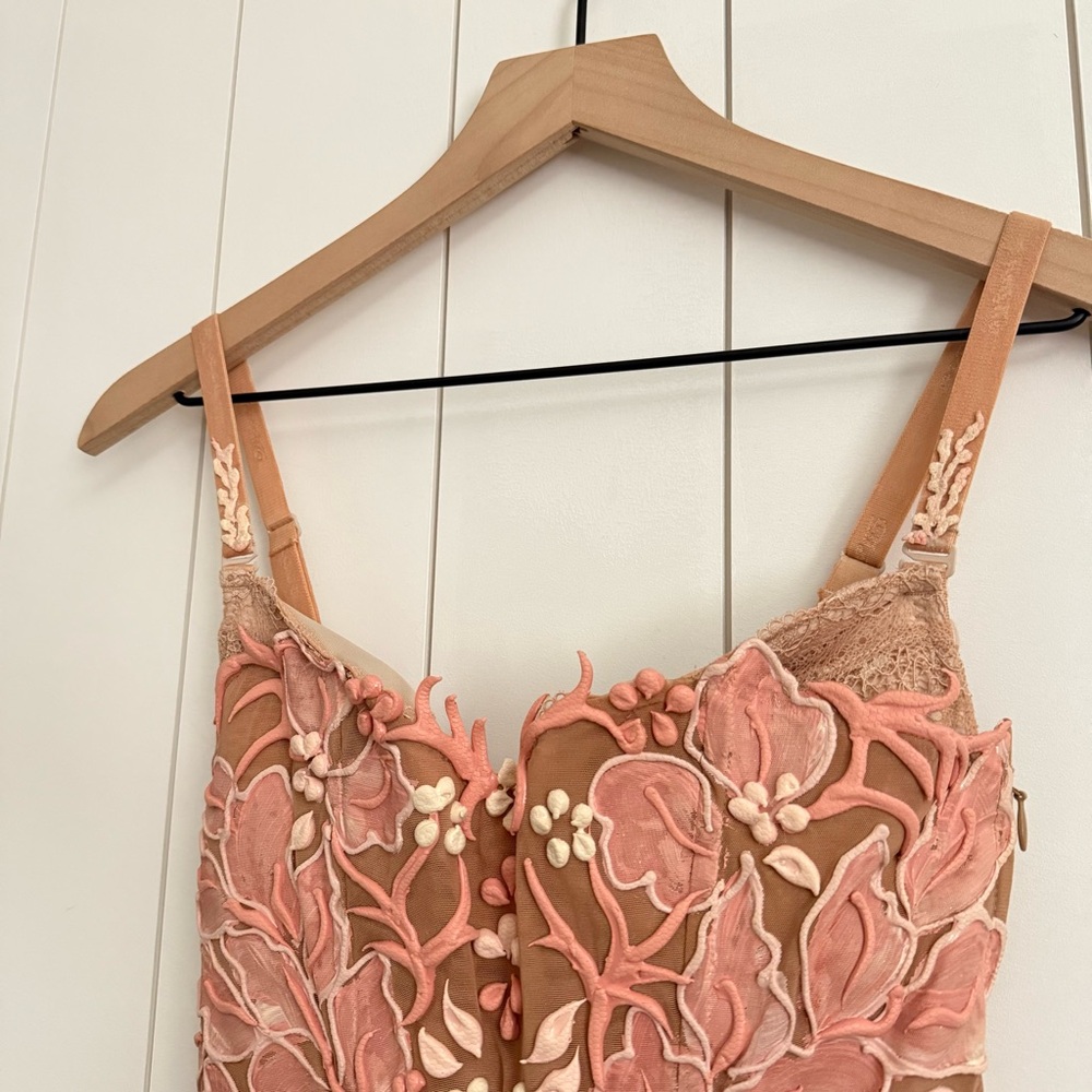 Ema Savahl Pink Floral Corset Mini Dress - Picture 4 of 12
